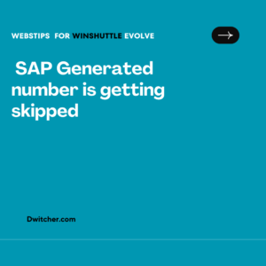 Read more about the article Skipping of SAP-Generated Numbers